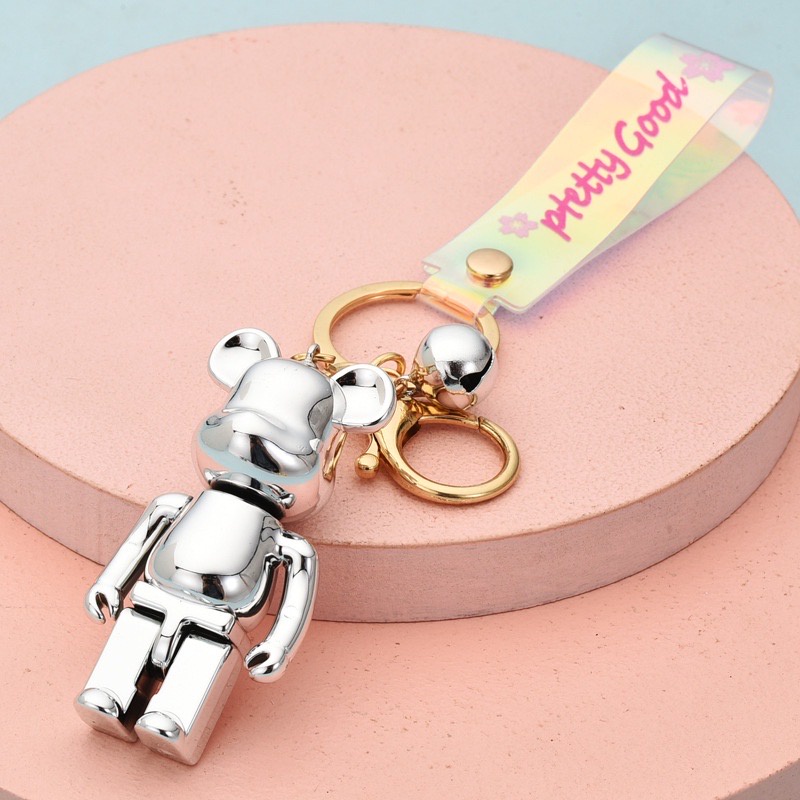 Móc Khóa Cute KOBI Cao Cấp, Hình Gấu Hàn Quốc Mạ Vàng Bạc Hot Trend Tiktok. Móc Khóa Phụ Kiện Túi Xách