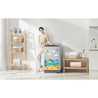 Decal trang trí máy giặt số 10