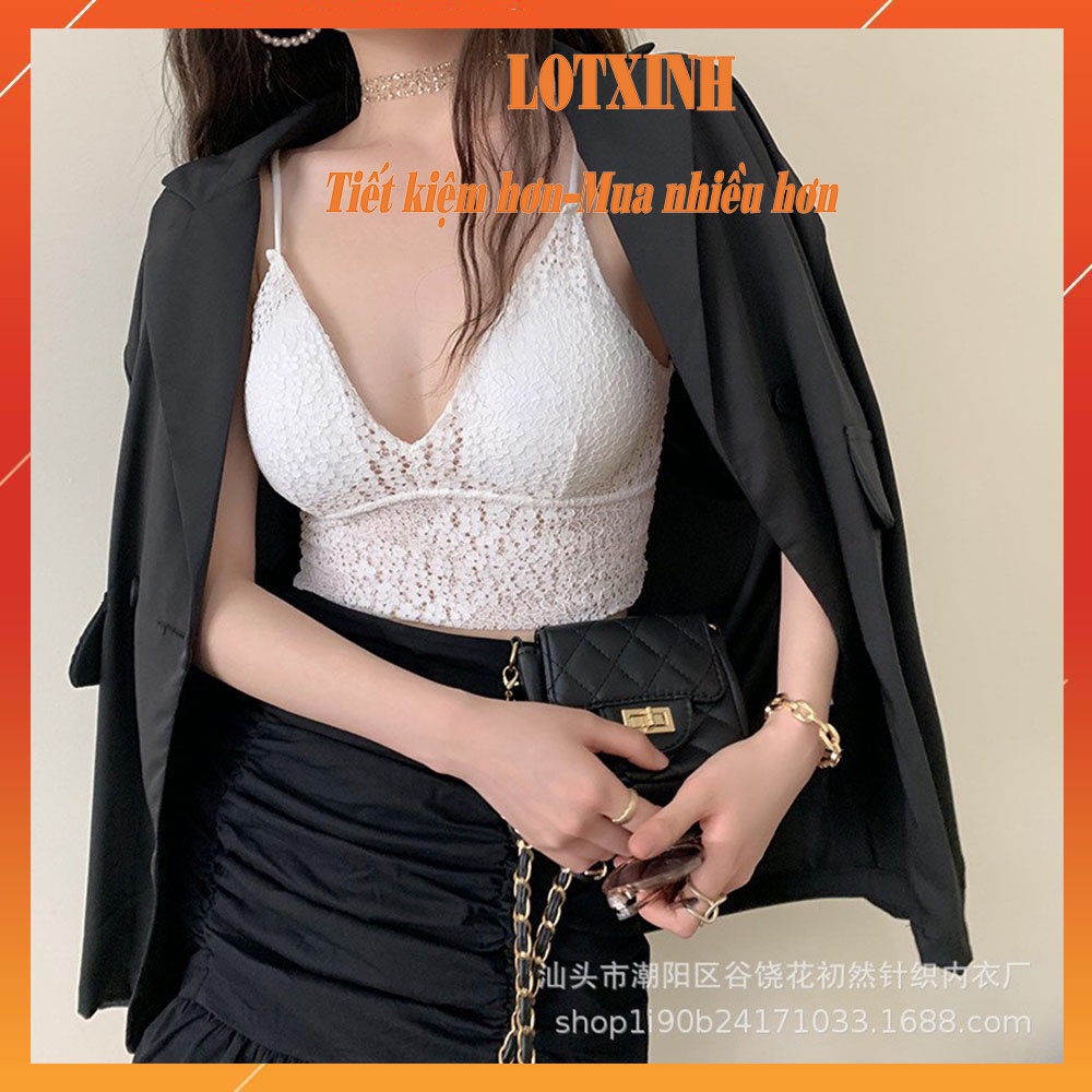 Áo Ngực Bra Nữ 2 Dây Sợi Bún Có Đệm Nâng Ngực Chất Ren Mặc Thoải Mái Cho Bạn Nữ BRA04