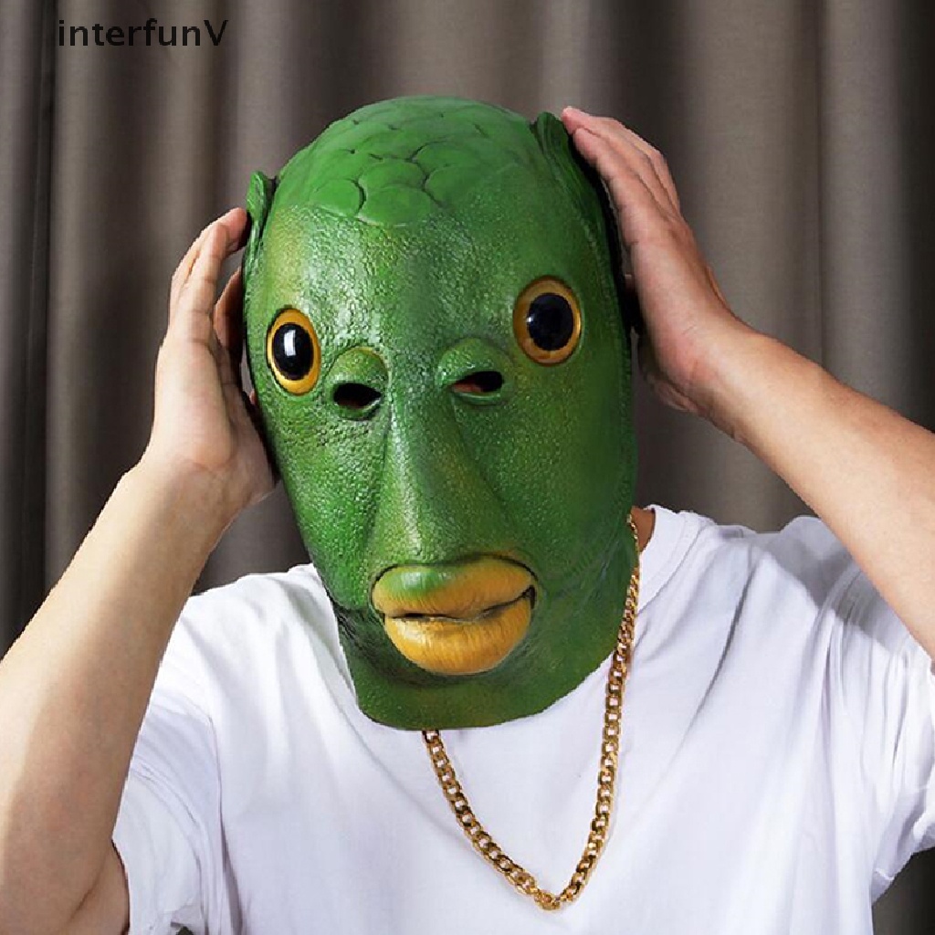 Mặt Nạ Hóa Trang Hình Cá Xanh Cho Lễ Hội / Tiệc Tùng