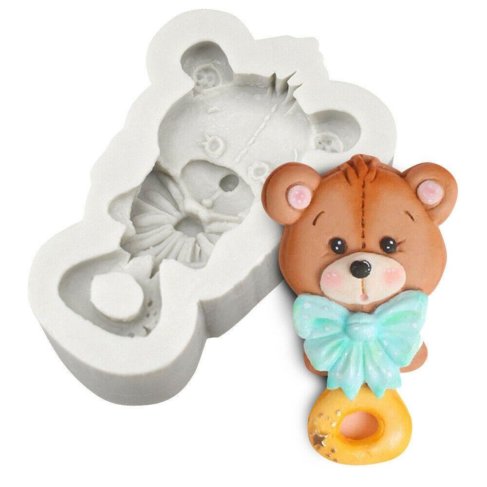 AUGUSTINA Khuôn Silicone Làm Bánh Hình Gấu Xinh Xắn