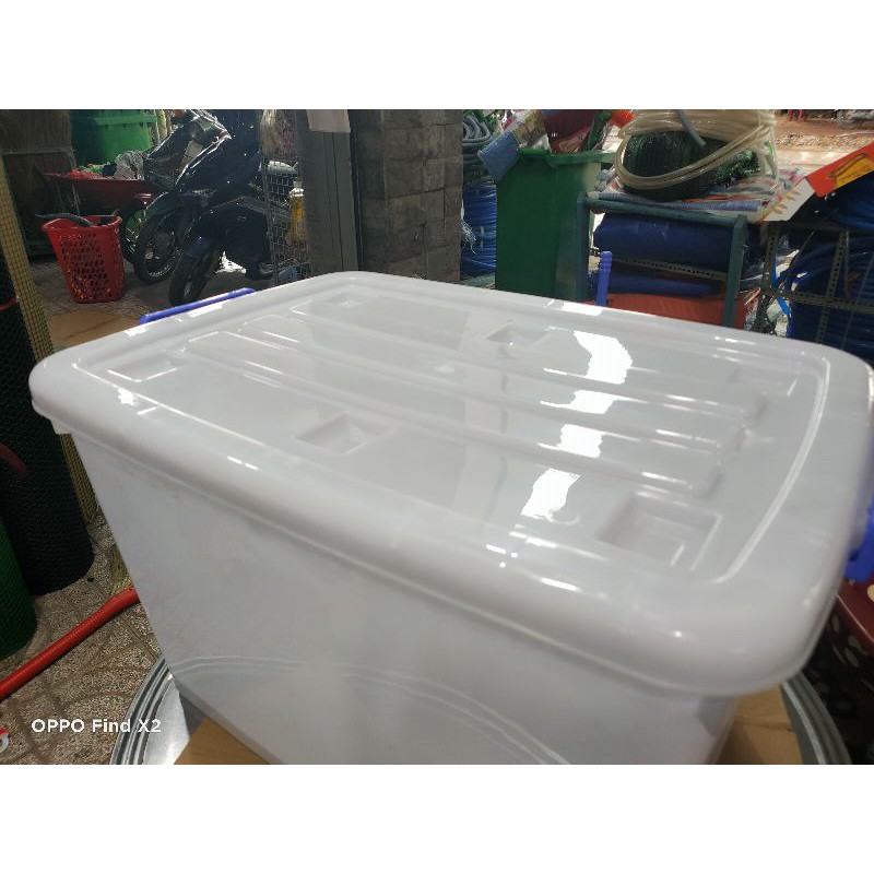 Thùng nhựa vuông Duy Tân có bánh xe nhiều size