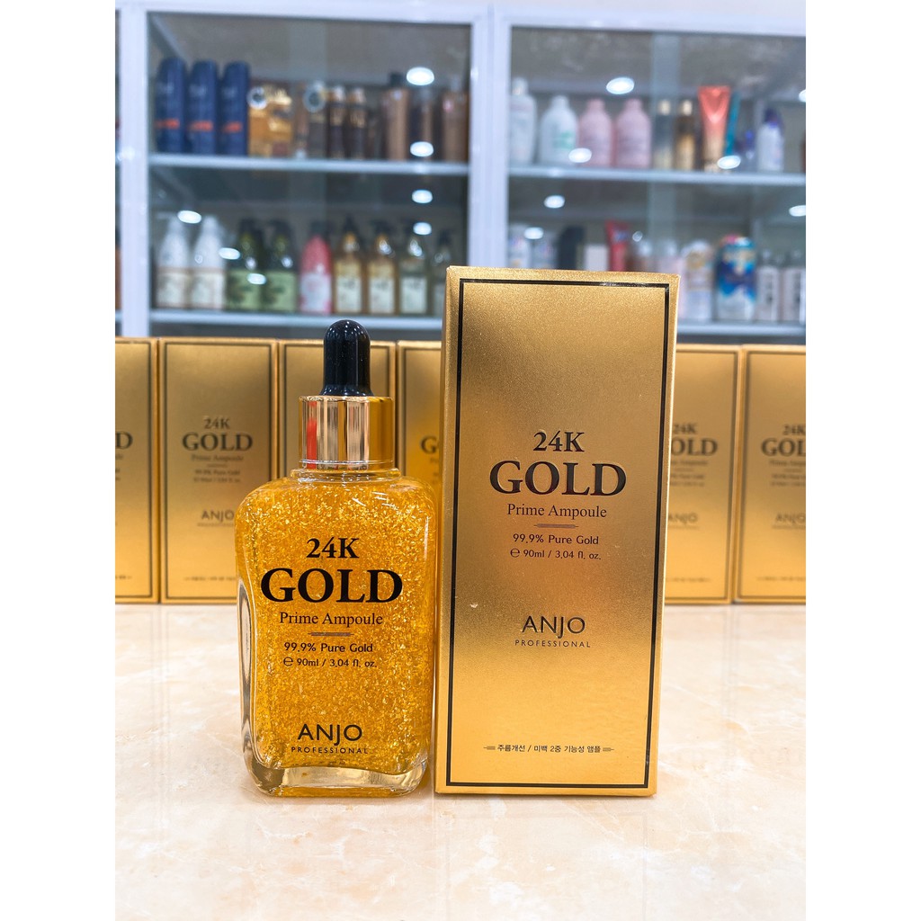 (90ml) Tinh Chất Serum Vàng 24k GOLD PRIME AMPOULE 99.9% PURE GOLD ANJO Hàn Quốc