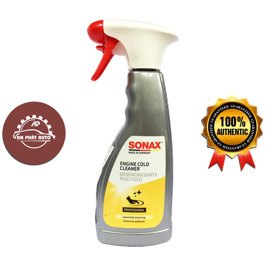 SONAX -  Làm Sạch Toàn Diện Khoang Động Cơ Xe (Sonax Engine Cold Cleaner 500ml) [Hàng Đức Chính Hãng]