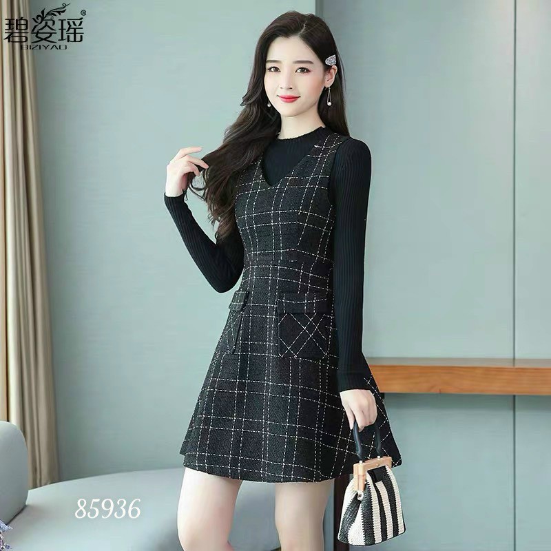 Freeship- Váy nữ thun xòe chất vải dày dặn (Kèm hình và video sản phẩm) có size 50-71kg big size