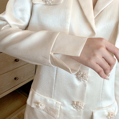 (s4005) set ulzzang sang chảnh áo vest và váy vest lụa bóng s m(kèm video) | BigBuy360 - bigbuy360.vn