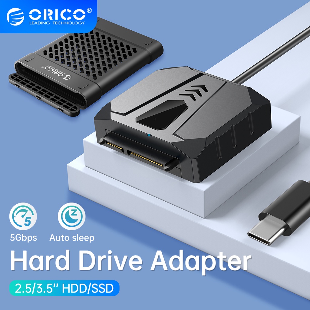 Bộ Chuyển Đổi ORICO SATA / IDE Sang USB 3.0 SATA 5Gbps Với Vỏ Silicone Cho Ổ Cứng HDD / SSD CD ROM 2.5 / 3.5