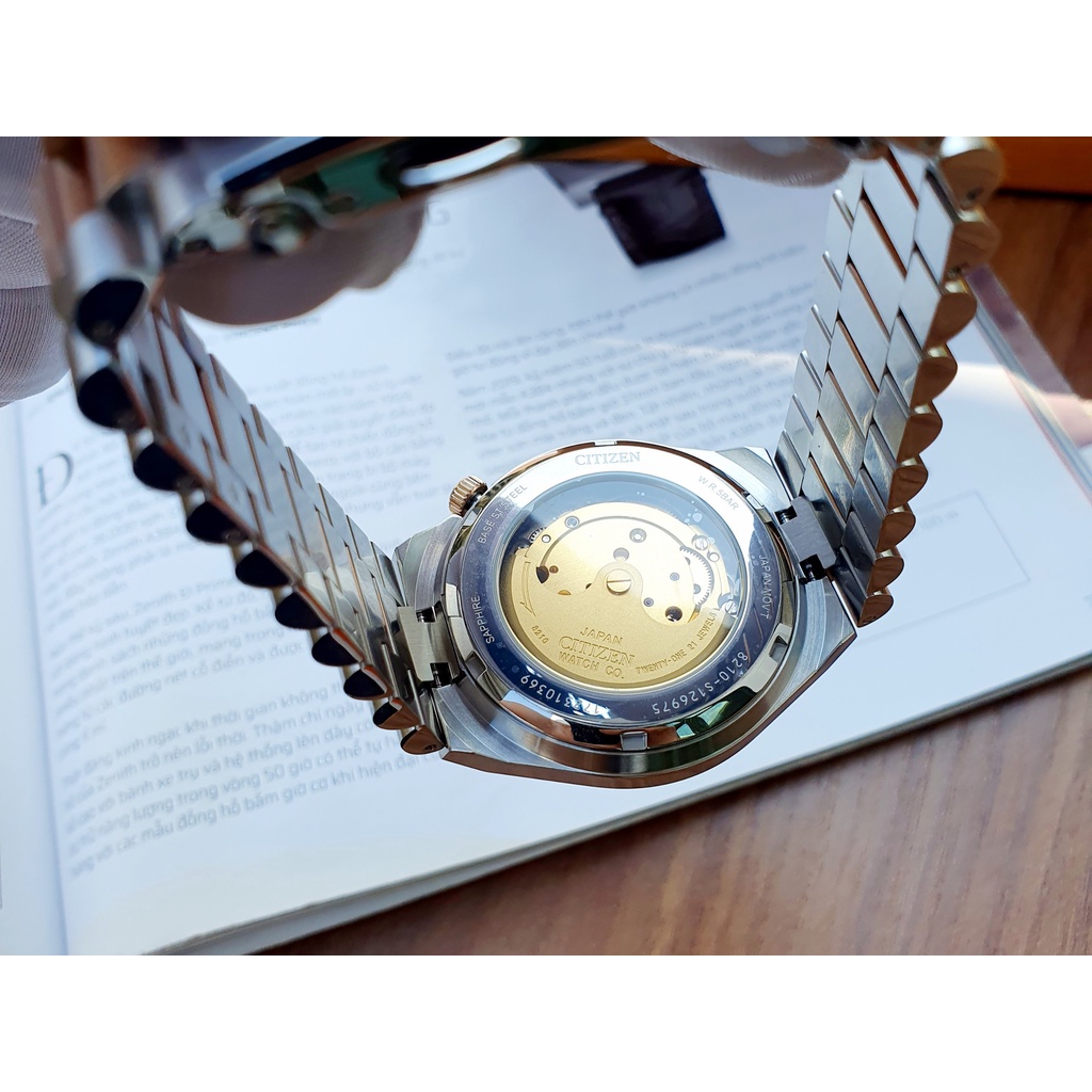 Đồng Hồ Nam Citizen NJ0154-80H Automatic Sắt Demi Sapphire