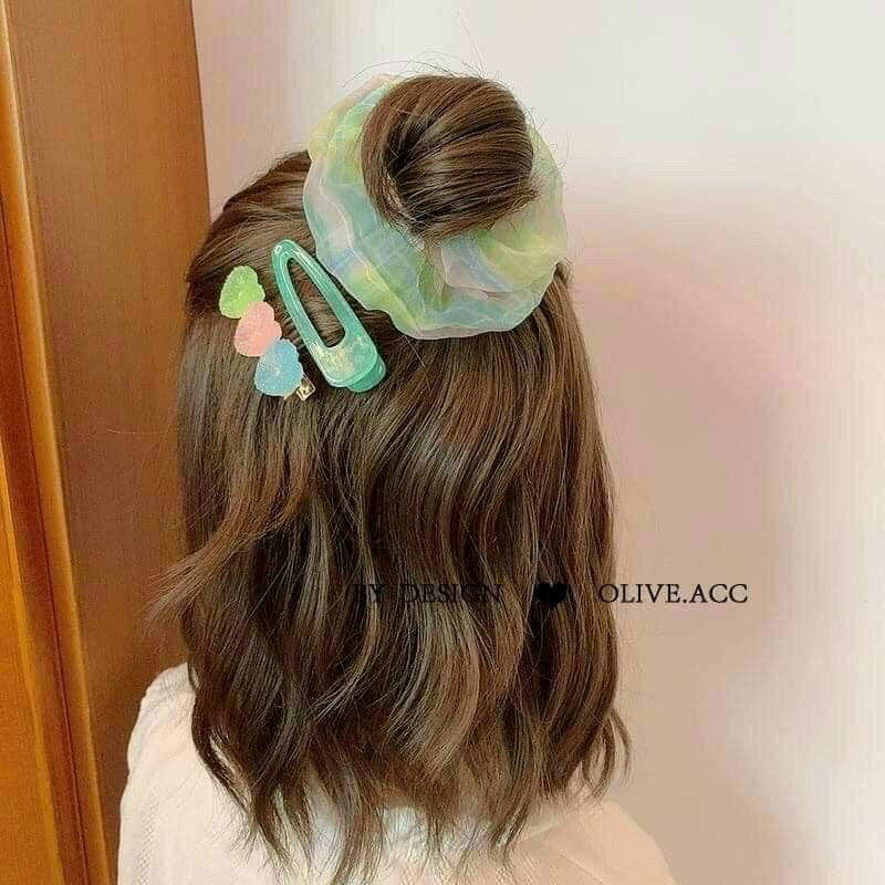 Set kẹp và chun tóc siêu dễ thương tiện lợi!