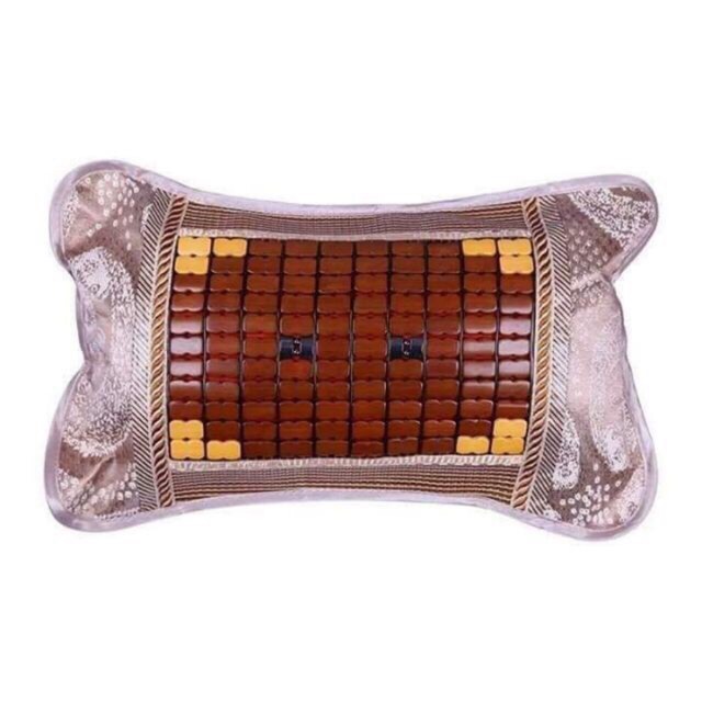 Gối trúc mây hạt gỗ cao cấp 33x53CM