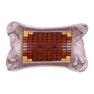 Gối trúc mây hạt gỗ cao cấp 33x53CM