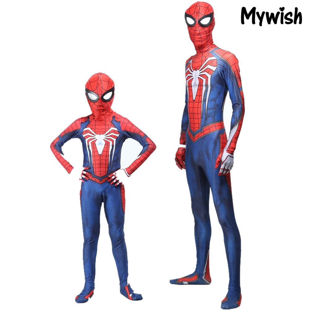 Bộ Đồ Liền Thân Hóa Trang Captain America War / Spiderman Độc Đáo Cho Bé Dịp Halloween