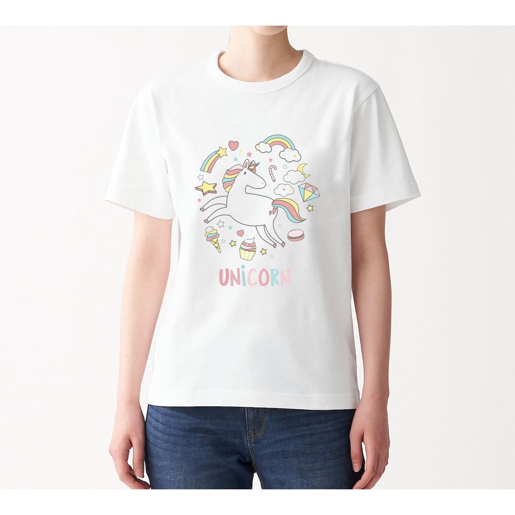 áo thun nữ bé gái mẹ và bé áo phông tay ngắn cổ tròn chất cotton co giản unicon