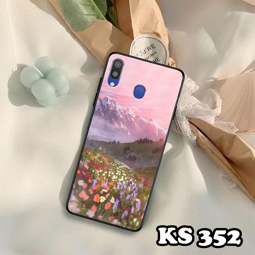 Ốp lưng Samsung M10 - Samsung M20 - Samsung M21 - Ốp in hình Cánh đồng hoa - Chất liệu TPU siêu bền