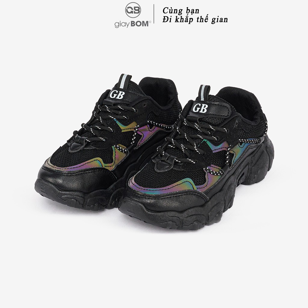 Giày Thể Thao Nữ giayBOM Đế Cao 4 cm Thiết Kế Phản Quang B1084
