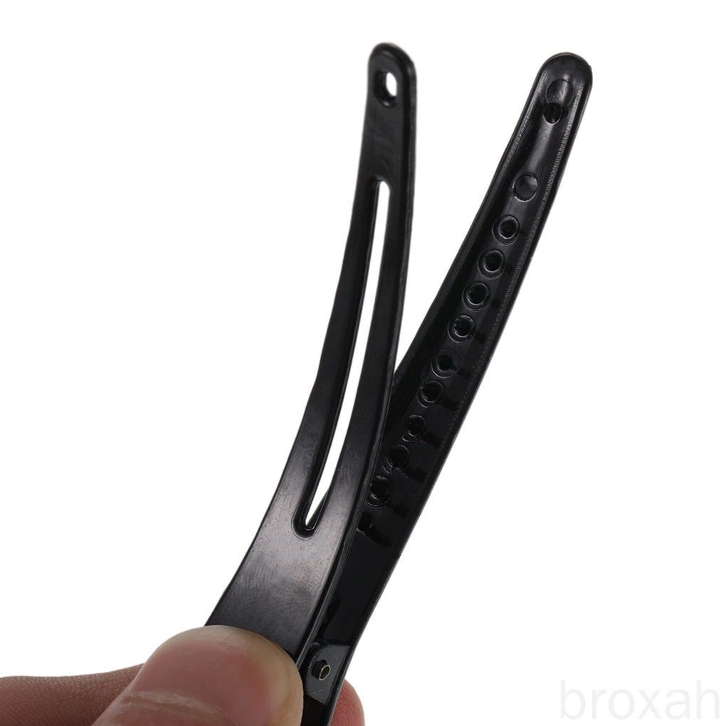 [Hàng mới về] Kẹp tóc tạo kiểu tự làm chuyên dụng bằng nhựa màu đen dày chống trượt dùng trong tiệm salon làm tóc cho nữ