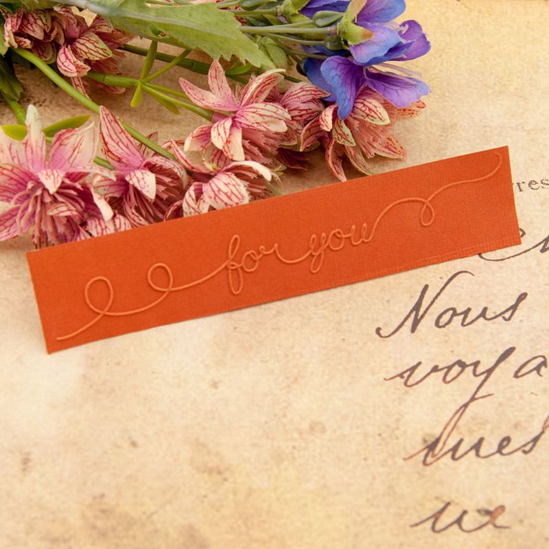 Khuôn dập nổi in chữ cái Love You DIY bằng nhựa dành cho trang trí sổ lưu niệm album ảnh thiệp