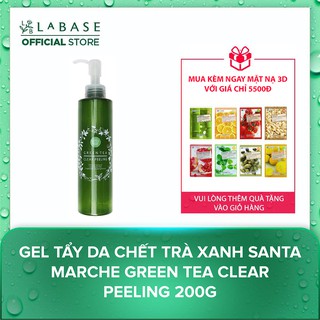 Gel Tẩy da chết trà xanh Santa Marche Green Tea Clear Peeling 200g