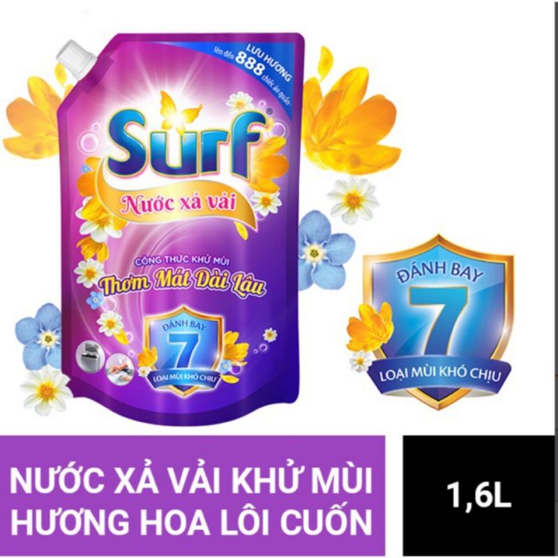 Túi Nước Xả Vải Surf Hương Cỏ Hoa Lôi Cuốn 1,6L