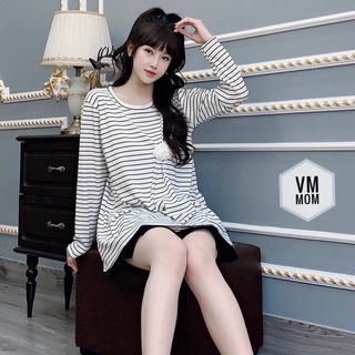 Áo bầu thiết kế dài tay thu đông, áo bầu công sở Xoài Boutique