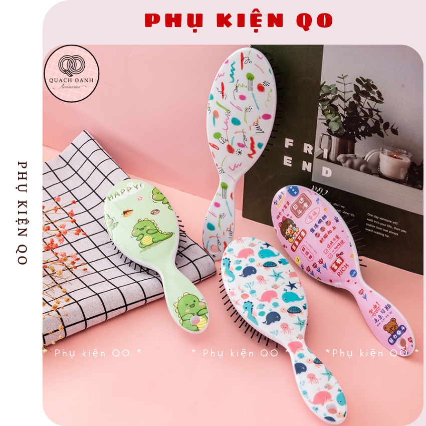 Lược chải gỡ rối tóc họa tiết cute - L08