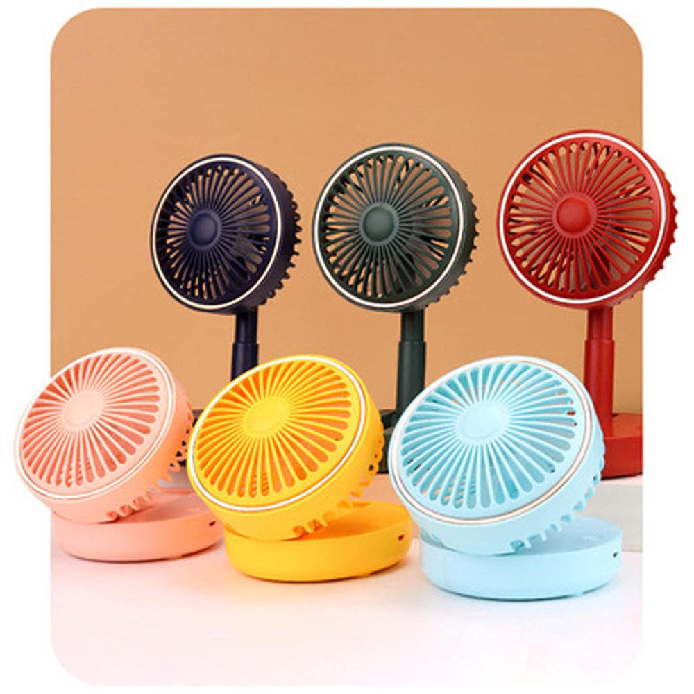 Quạt mini cầm tay sạc pin gấp gọn để bàn có 3 tốc độ gió làm mát
