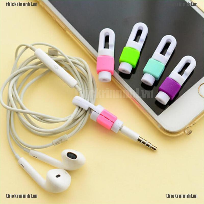 <Hot~new>2 Pcs Data Line Protection Anti Breaking Protective Sleeve For Earphone Line