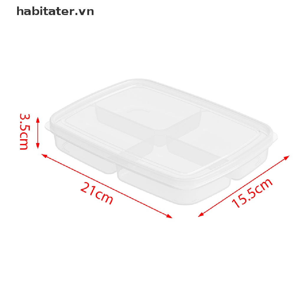 Khay Đựng Thực Phẩm 4 Ngăn Trong Tủ Lạnh