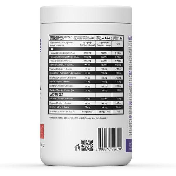 EAA OSTROVIT 400gr - Phục Hồi, Xây Dựng Cơ Bắp