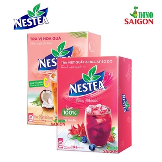Combo 2 hộp trà nestea vị hoa quả và việt quất & hoa atiso đỏ