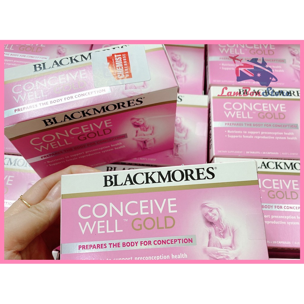 [Mã FMCGLOC giảm 5% đơn 250K] [Có Tem Chemist] Viên uống tăng khả năng thụ thai Blackmores Conceive Well Gold - Úc | BigBuy360 - bigbuy360.vn