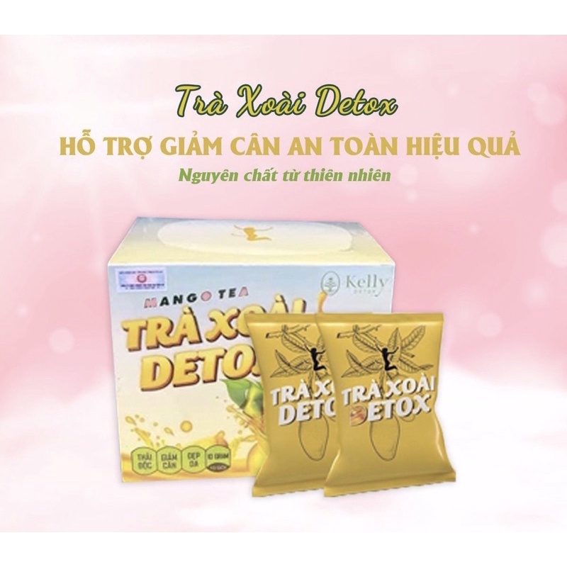 Trà Xoài Kelly giảm cân dốt cháy mỡ thừa hộp 15 gói