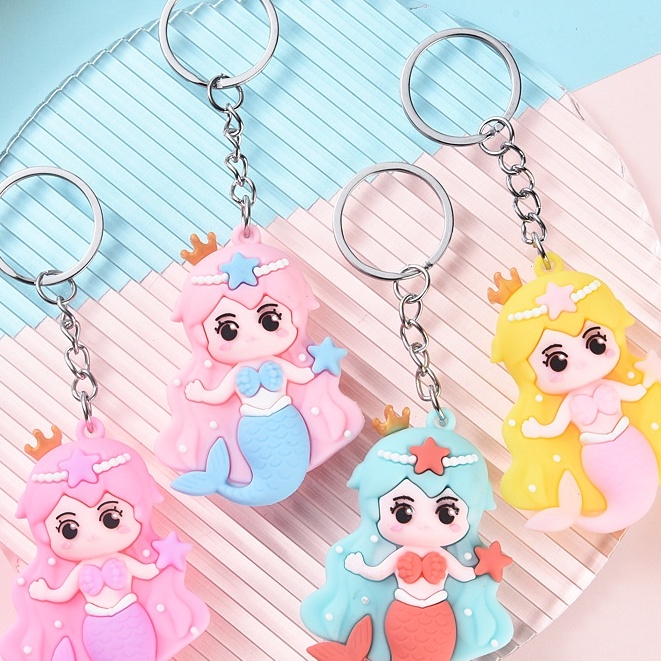 (Siphukien) Móc khóa nàng tiên cá mái tóc dài dễ thương