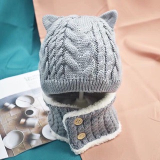set mũ len liền khăn cổ lẻ 70k/1set
