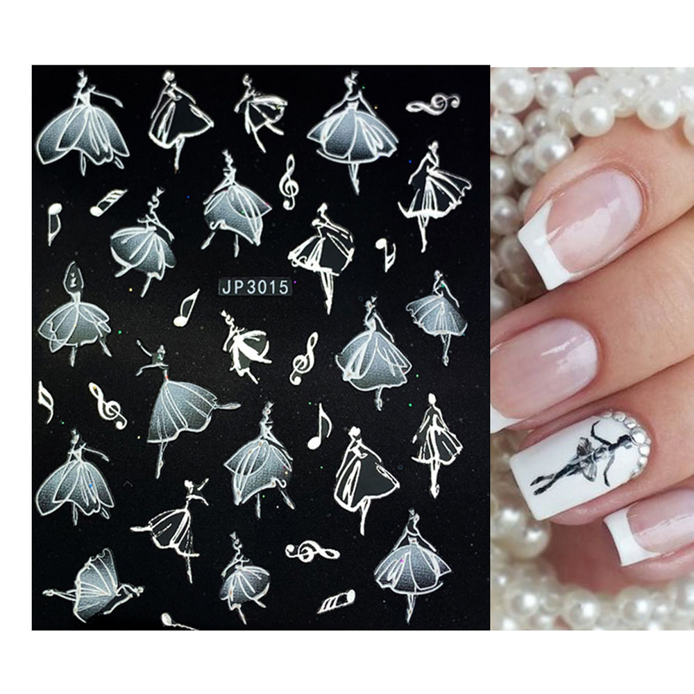 Tờ Miếng Dán Trang Trí Móng Tay 3d Chất Lượng Cao