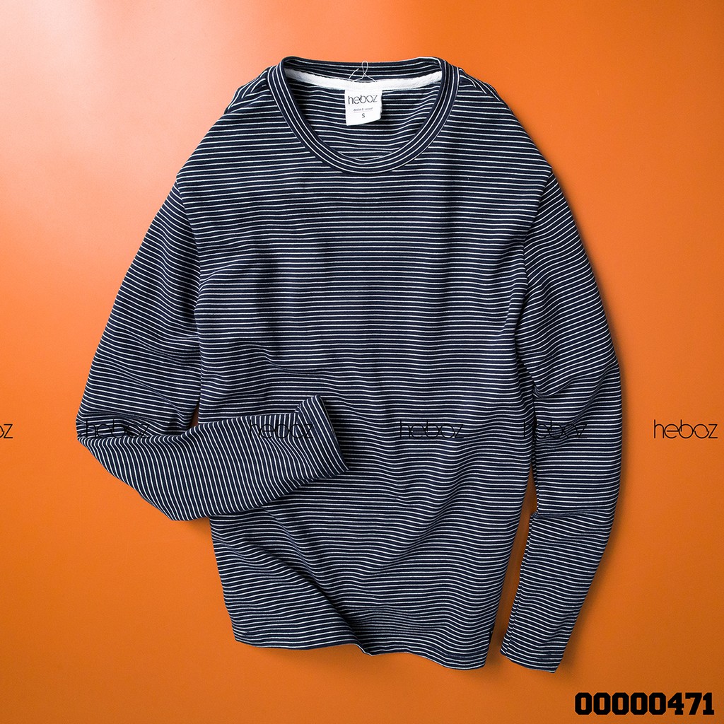 Áo dài tay Heboz sọc nhỏ 4M - sọc co dãn thoải mái , 4 màu - 00000471 | BigBuy360 - bigbuy360.vn