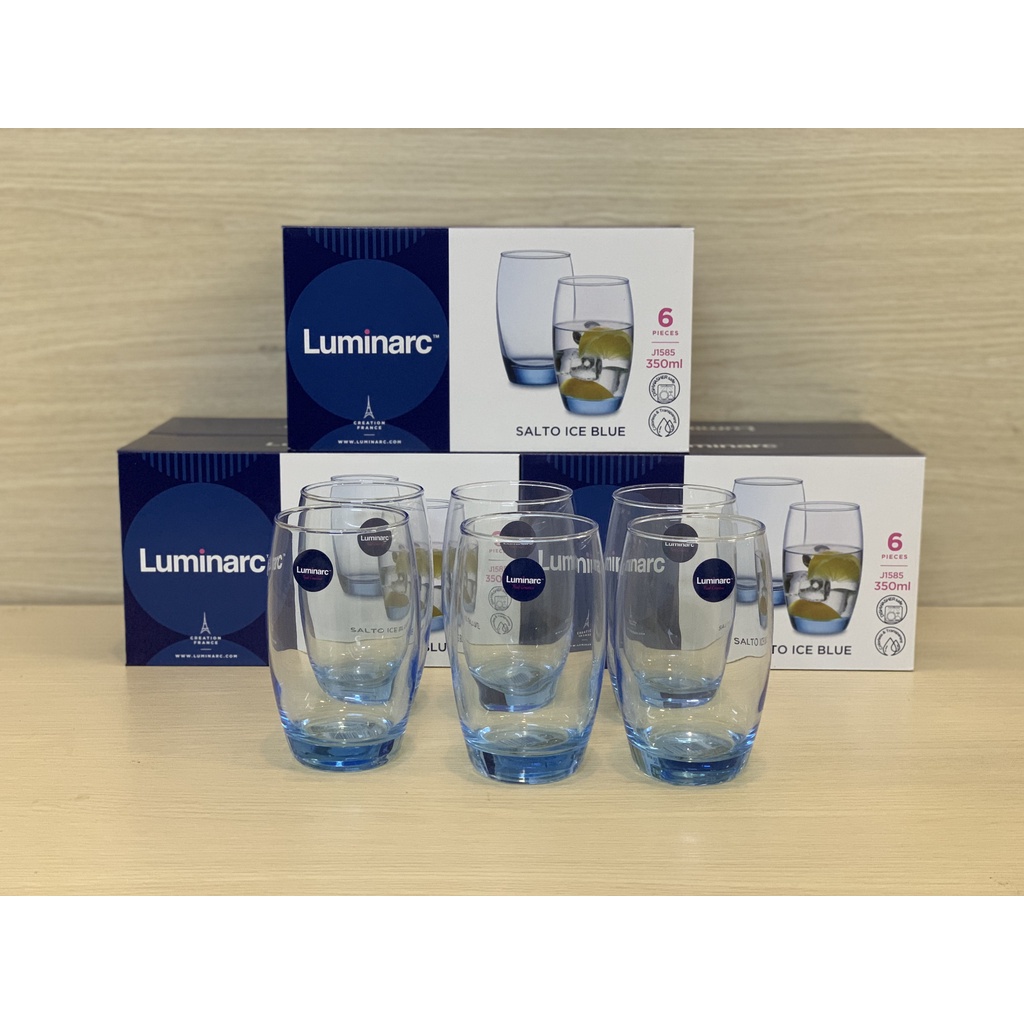 Bộ 12 ly thuỷ tinh luminarc xanh cao cấp giá tốt tại tphcm  - INOGARDEN