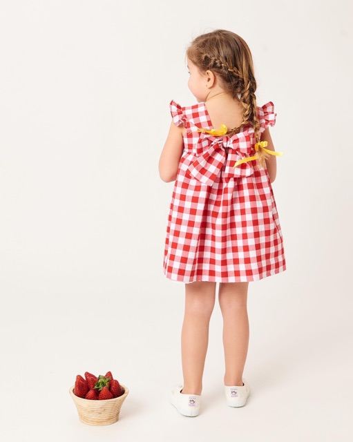 VÁY NECK&NECK CARO ĐỎ 12m-9Y