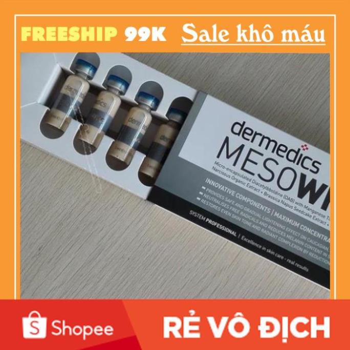 Serum Cấy phấn Meso white trắng da hộp 10 ống