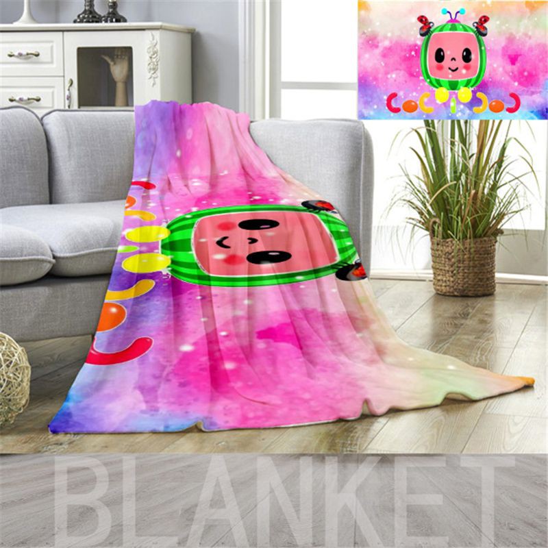 Mền mềm mại họa tiết hoạt hình vải Flannel cho bé