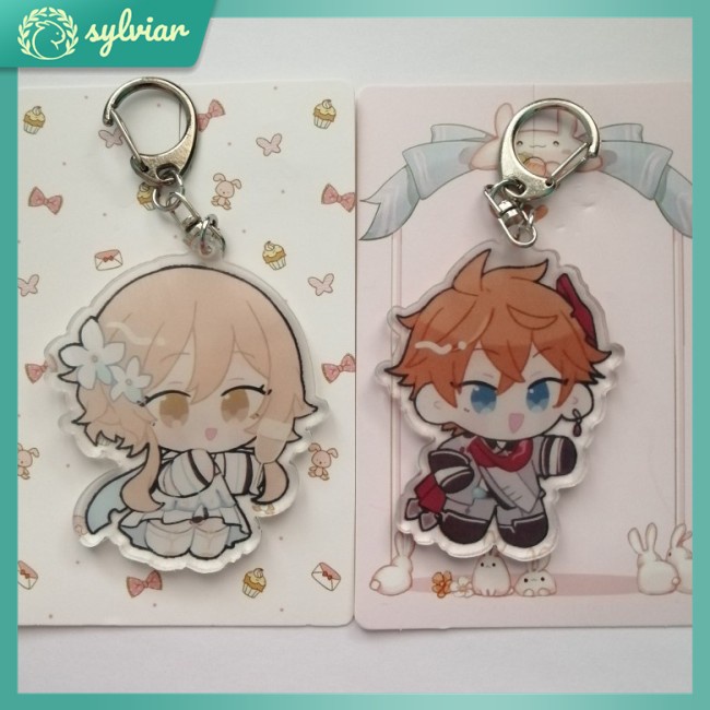 Móc Khóa Hình Nhân Vật Anime Genshin Venti Paimon Diluc Klee Dễ Thương Dành Cho Nữ