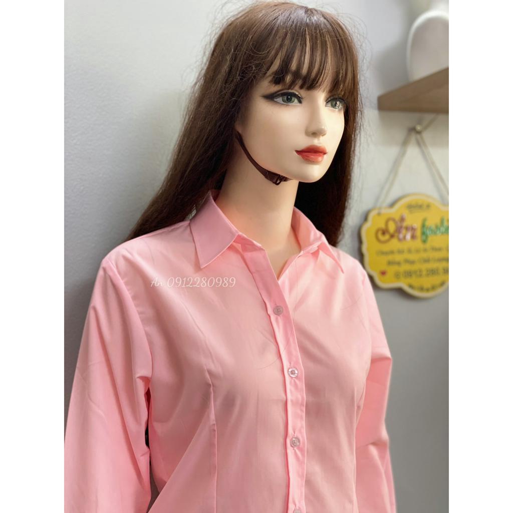 Áo sơ mi nữ công sở form tôn dáng vải siêu mát _  Hình chụp thật