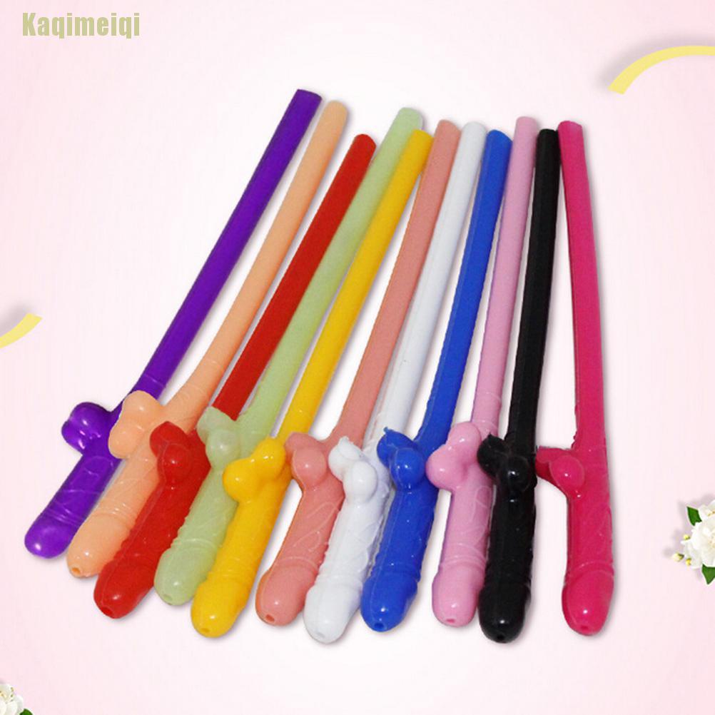 Set 10 ống hút kiểu dáng độc đáo dùng để trang trí tiệc