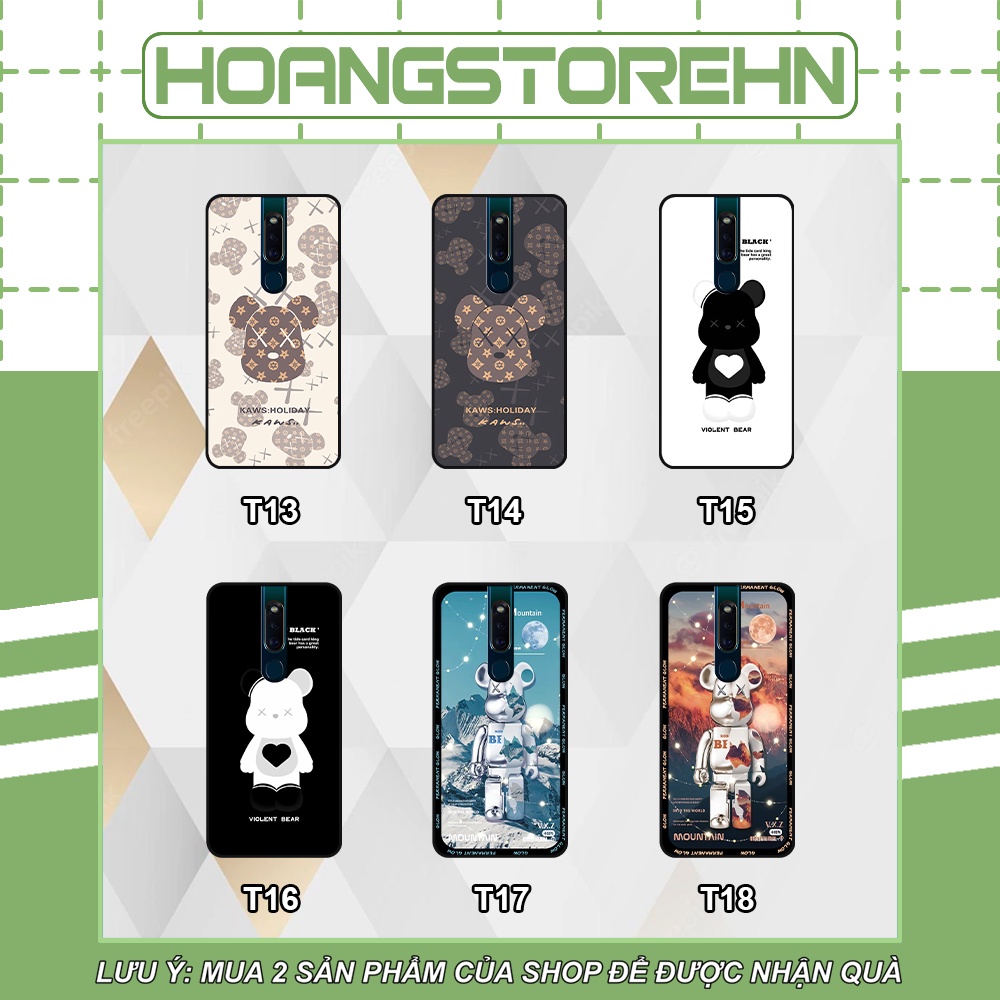 Ốp Oppo F11 / F11 Pro in hình họa tiết Mountain, Be@rbrick dễ thương (T13 - T18)