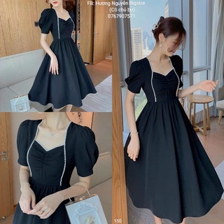 65-85kg bigsize đầm xòe phối ren bi giá rẻ