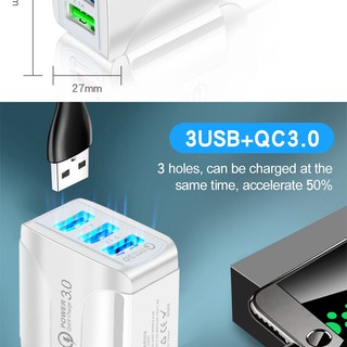 Củ Sạc QUICK CHARGE 3.0 - 3 CỔNG USB 3.1A 2.1A
