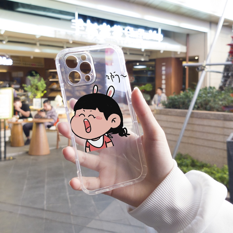 Ốp lưng iphone Ốp điện thoại tpu trong suốt họa tiết cặp đôi thích hợp cho iPhone 7 8 plus Xr XsMax 11Pro Max 13 12Pro Max 13 12