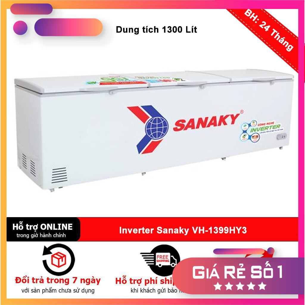 [HÀNG CHÍNH HÃNG] Tủ đông Inverter Sanaky VH-1399HY3 1300 lít