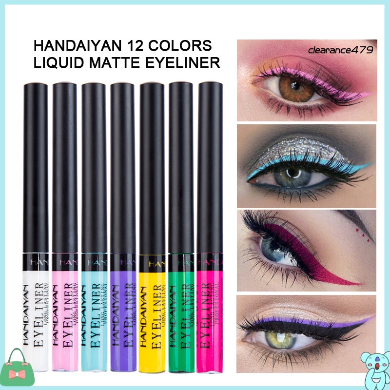Bút kẻ mắt dạng lỏng HANDAIYAN 479 màu lì chống nước lâu trôi không nhòe
