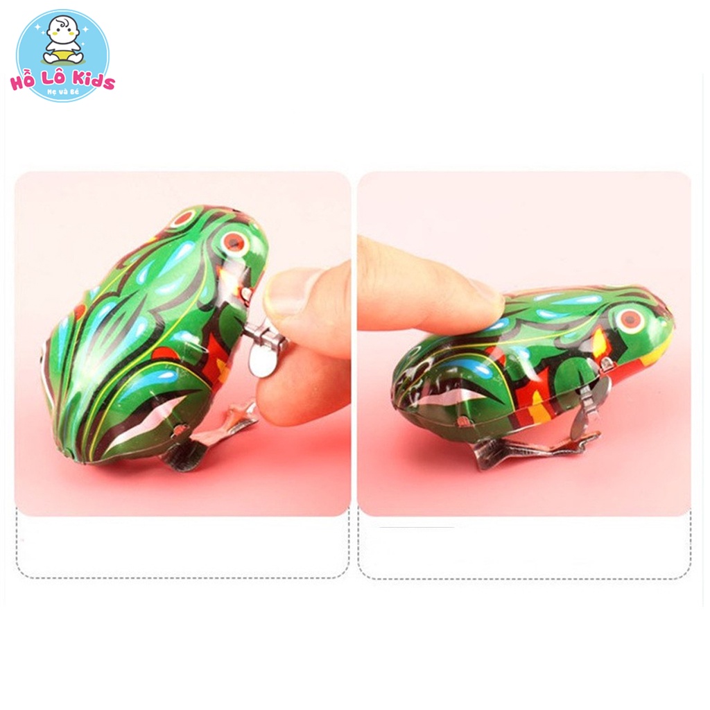 Đồ chơi cho bé ếch nhảy bằng kim vặn cót rất bền Hồ Lô Kids